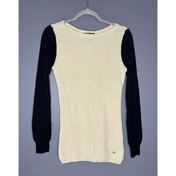 Lauren Ralph Lauren Sweater Womens S Colorblock Career Puff Sleeve Casual Modest - Picture 1 of 16